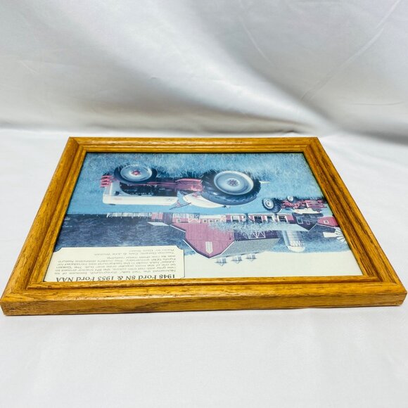 1948 Ford 8N & 1953 Ford NAA Wood Framed Photograph By Ozzie Sweet - Picture 9 of 10
